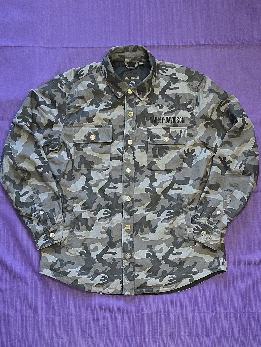 Harley-Davidson Grey Camouflage Field Jacket